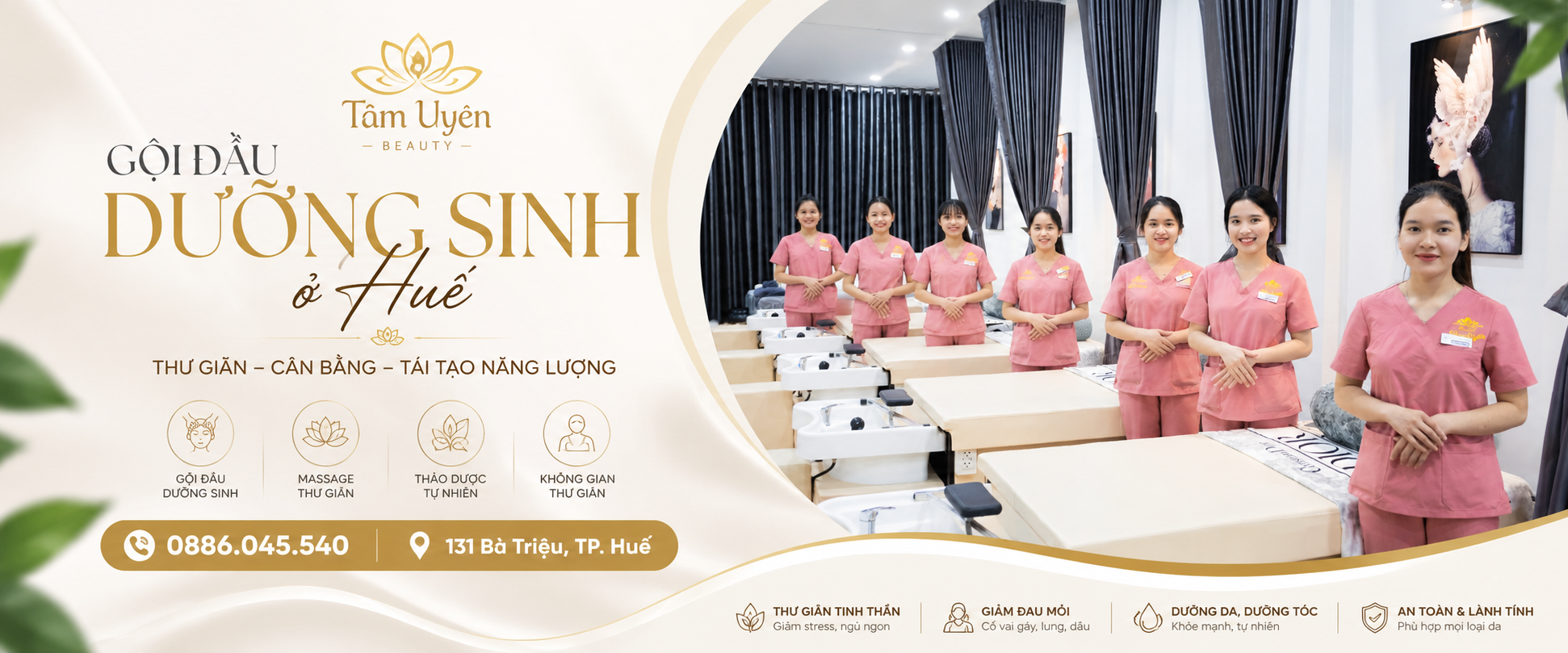 Gội đầu dưỡng sinh ở Huế – Tâm Uyên Beauty